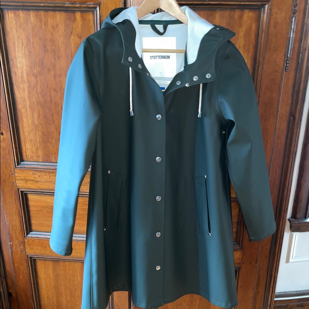 Stutterheim Stockholm Raincoat in Green
